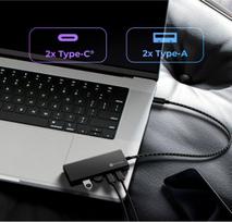 Icy Box ICY BOX IB-HUB1436-CPD 4-Port USB 3.2 Gen 2, USB hub (black) | 61079 | 4250078174110