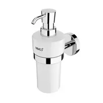 Nimco Unix - Muilo dozatorius (keramikinis) su laikikliu, baltas / chromuotas UN 13031KN-26