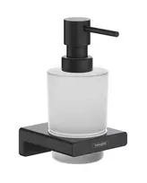 Hansgrohe AddStoris - Losjono dozatorius su laikikliu, matinis stiklas / matinė juoda 41745670
