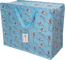 "Happy Planet Giftshop" didelis "Jumbo" maišelis su užtrauktuku 58 x 47 x 30 cm 80L (žiemos robino kalėdinis dizainas) (3 vnt.)