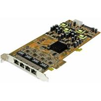 STARTECH.COM 4 Port Gigabit Power over Ethernet PCI Express Netzwerkkarte - PSE / PoE PCIe NIC - 4-fach (Quad) PCI-e Karte | ST4000PEXPSE | 0065030855150