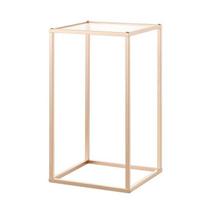 Auksinės vestuvių gėlių stovai, 10 vnt., 40 cm