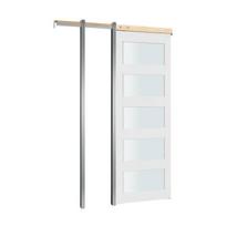 Slankiojamos durys su matiniais stiklais, 765 x 2035 mm