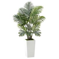 121 cm dirbtinės arekos palmės su vazonu