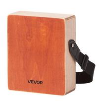 Medinė cajon būgnas su gitaros stygomis