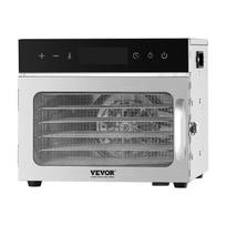 6 dėklų maisto džiovintuvas nerūdijantis plienas 400W