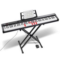 88 klavišų skaitmeninis pianinas su stovu