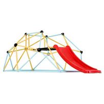 Geometrinis vaikų laipiojimo kupolas su čiuožykla
