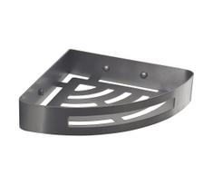 Gedy - Kampinė dušo lentyna SMART 21x4,5 cm metalinė pilka