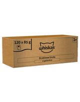 WHISKAS Adult Poultry Feast 120x85 g visavertis šlapias maistas suaugusiems katėms želė