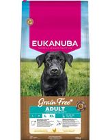 EUKANUBA Grain Free Adult Large Chicken 12 kg begrūdis sausa maistas didelių veislių šunims su vištiena