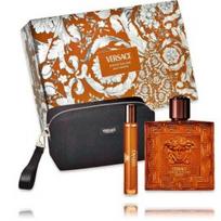Versace Eros Najim Pour Homme Parfum rinkinys vyrams (100 ml. PP + 10 ml. PP + kosmetinė) - Rinkinys