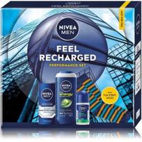 Nivea Men Feel Recharged rinkinys vyrams (kremas 75 ml. + dušo gelis 250 ml. + rutulinis antiperspirantas 50 ml.) - 1 vnt.
