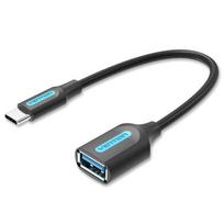 Vention USB 3.1(Gen 1) C vyr. į A mot. OTG laidas 0.15M juodas PVC tipas