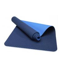 Dvipusis mankštos kilimėlis THOMS Comfort Blue 183x61cm, TPE storis 8mm