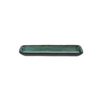 Iš keramikos padėklas serviravimo padėklas 14x38 cm Gastro Green/Black – Bitz
