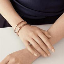 Apyrankė - DANIEL WELLINGTON - DW0040014 - Masinis bronzas - Ilgis 15,5 cm - Rožinė auksinė