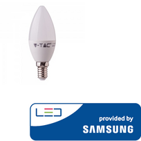 Led lemputė V-TAC E14 7W, Šiltai balta 3000K