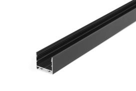 Led juostos profilis VARIO30-02 Juodas, 2 metrai, aliuminis