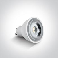 Led COB lemputė 7301CG/W GU10 1W 3000K Šiltai balta