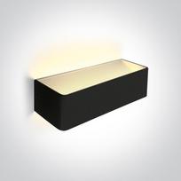 Sieninis LED šviestuvas 67466C/B/W Juodas, 12W, 3000K