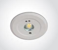Šviestuvas Avarinis LED 89002B 1.5W Įleidžiamas, Baltas