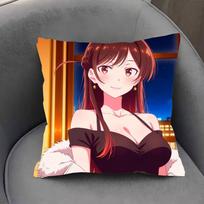 Mizuhara Chizuru Anime Nuomojama Mergina Pagalvės Užvalkalas Sofos Pagalvės Užvalkalas Kambario Namų Dekoras 12x12Inch