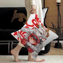 Anime Ląstelės darbe Pagalvė Anime Pagalvė Sofos Lova Galvūgalio Pagalvės Užvalkalas Pagalvėlės Užvalkalas 45x45 Cm Madingas 16x16Inch