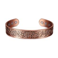 Ikuinen Viking Magnetinė gryno vario apyrankė Vyriška Vegvisir Reguliuojama energija Magnetinė apyrankė Privalumai Apyrankė 15 mm Vyriškos apyrankės varis