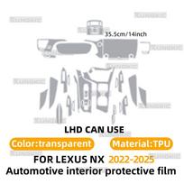Skirta LEXUS NX -2025 2024 Anti-scratch Automobilio Interjero Skaidri TPU Plėvelė Centrinės Konsolės Prietaisų Skydelio Navigacijos Apsauginė Lipdukas 9.8inch RHD gray