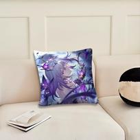 Castorice žaidimas Honkai Star Rail pagalvės užvalkalas Kambarys Miegamasis Galvūgalis Sofa Svetainė Atlošas Pietų metas Pagalvės užvalkalas 12x12Inch