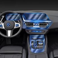 Skirta BMW Z4 G29 - Automobilio interjero centrinės konsolės permatoma TPU apsauginė plėvelė nuo įbrėžimų, taisanti plėvelė, priedai For LHD