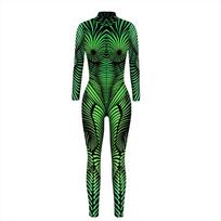 Moteriškas Cosplay Jumpsuit Sexy 3D Print futuristinis kostiumas XL