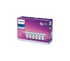 Philips GU10 LED lemputės, komplektas 6 vnt., 4,6 W, 230 V, 4000 K (neutrali balta)