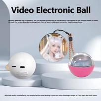 3D Vaizdo Krištolinis Rutulys DIY Atminties Meno Stiklo Rutulio Lempa Sferinis Pikselių Ekranas 2,7 colio Ekranas 4GB Vaizdo Įrašų Grotuvas Dovanai USB connection balta