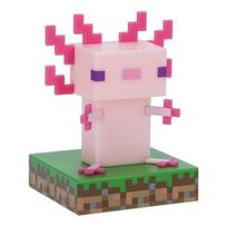 Paladone vaikiškas stalinis šviestuvas Minecraft Axolotl Icon Light PP11390MCF, rožinis/įvairių spalvų