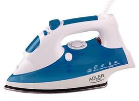 Adler AD 5022 Dry  AND  Steam Iron, Ceramic Soleplate, 2200 W, Blue and White
