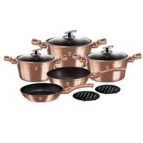 Berlinger Haus virtuvės indų rinkinys Metallic Line Rose Gold Edition, 10 vnt.