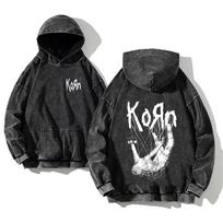 Retro Madingas Grafinis Spaudinys Hip Hop Gobtuvėlis Vyrams Y2k Punk Atsitiktinis Laisvas Megztinis Moterims Gatvės Apranga Palaidinės su Gobtuvu S