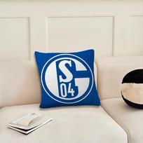 Futbolo klubas S-Schalke 04 Istorija pagalvės užvalkalas Svetainės Galvūgalio Biuro pagalvėlė Miegamojo pagalvėlė Sofos Miego laiko pagalvės užvalkalas 12x12Inch