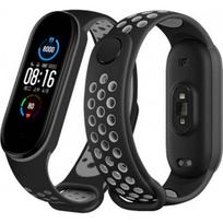 NoName Silikoninis dirželis Xiaomi Mi Band 7/ 6/ 5 juodas