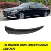 Dešinės priekinės buferio apdailos juostelės priedai A2138856406 Mercedes-Benz E-Class W213 C238 2015- Automobilio priedas Blizgus juodas Bright Black Left