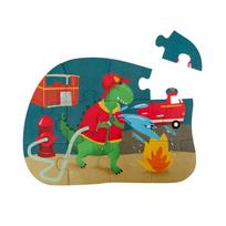 Trixie Figūrinė dėlionė 'Ugniagesys dinozauras' 12 vnt