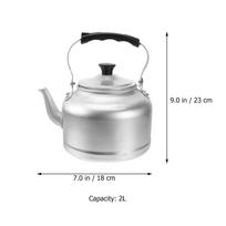 Thickened Aluminum Water Kettle Large Capacity Stovetop Tea Pot For Household Coffee Kitchen Boiling Pot Aluminum