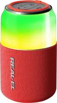Nešiojama Bluetooth kolonėlė RGB apšvietimas REAL-EL X-705 RED 5W