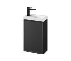 Cersanit S801-569 - Juoda pakabinama vonios spintelė su praustuvu MILLE 40x22 cm