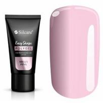 Silcare Easy Shape Polygel gelis nagų priauginimui - Milky Pink 30g