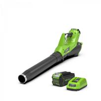 Greenworks G40ABK4 PŪSTUVAS (40V su 4Ah akumuliatoriumi ir krovikliu)
