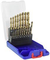 Grąžtų metalui su kobaltu rinkinys HSSE5, Ø1-10mm, 19vnt. Žingsnis 0,5mm.