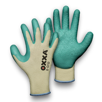 Medvilnės ir poliesterio pirštinės su latekso delnu OXXA X-Grip 51-000, dydis 8/M